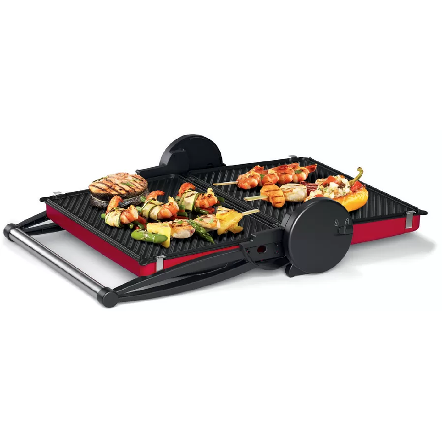 Grill Eléctrico 2000 W Rojo 9