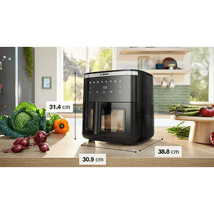 Serie 6 Freidora de aire Negro 7,2 L