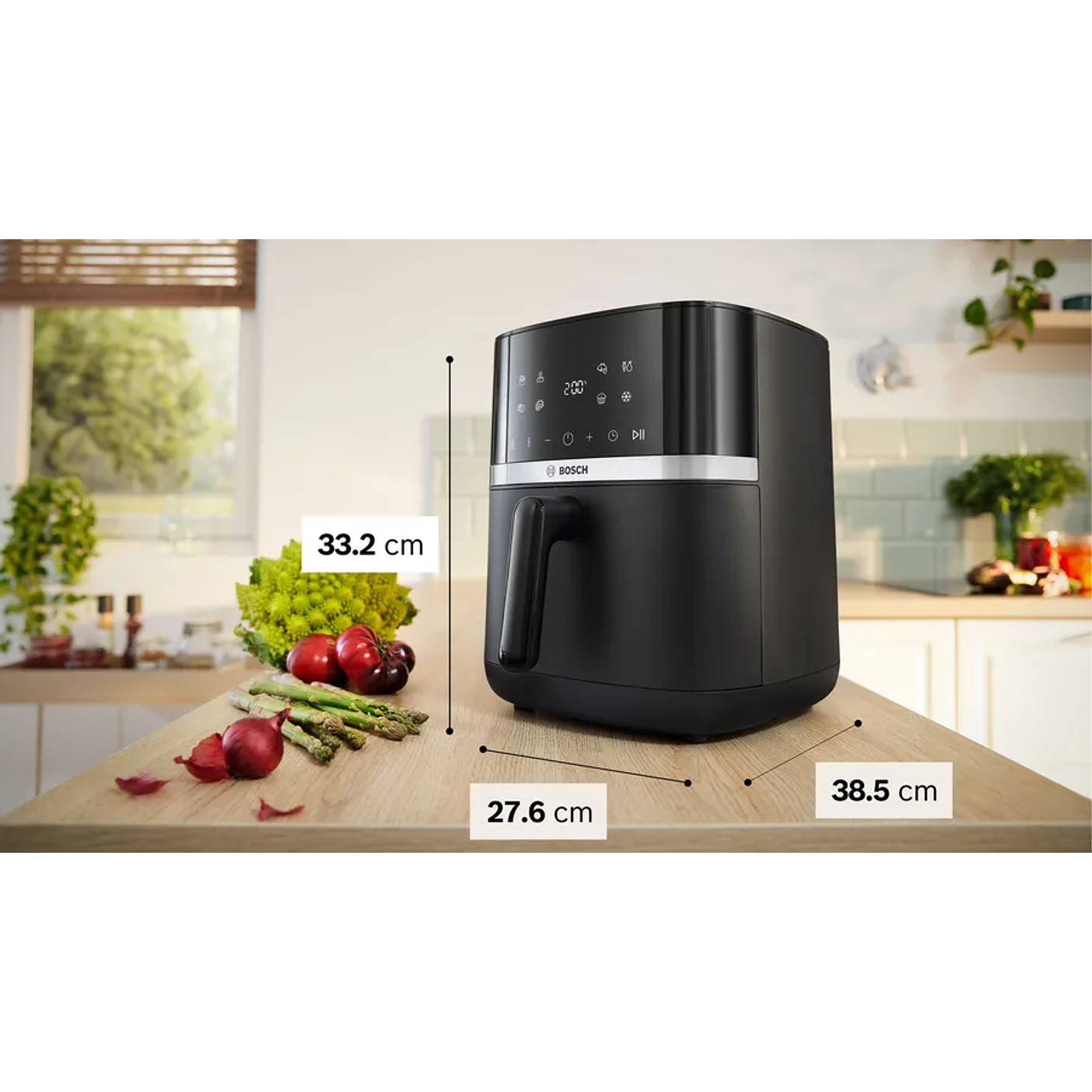 Serie 4 Freidora de aire Negro 6,1 L con Rejilla Grill 2