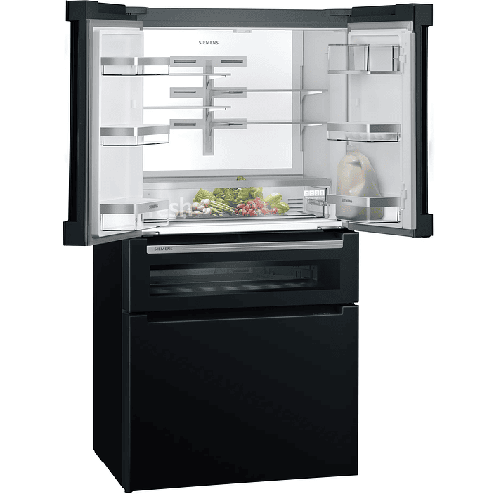 iQ700 Frigorífico French Door 605 L – 183 x 90,5 cm, Negro con puertas de cristal, Total noFrost 2