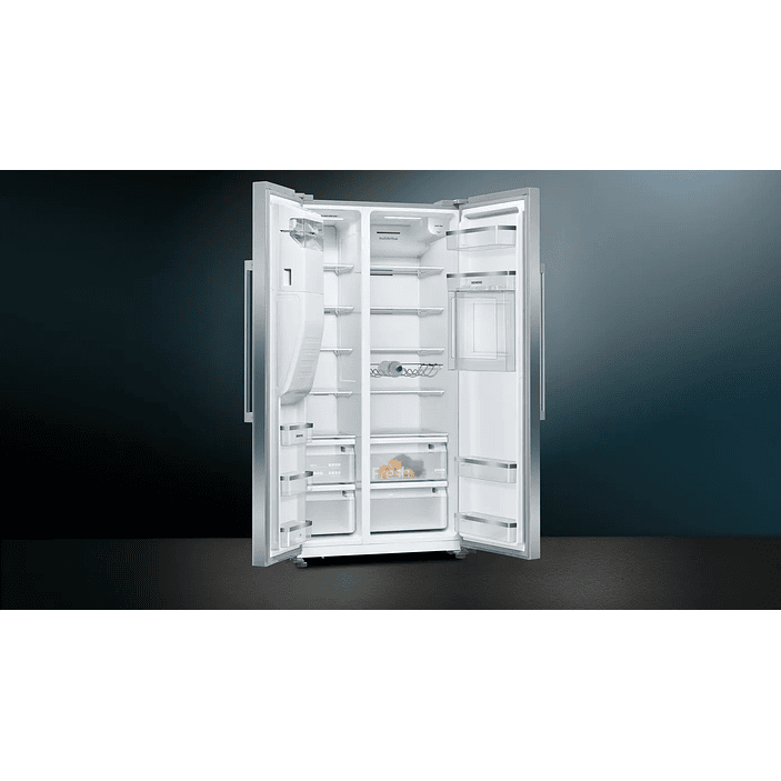 iQ500 Frigorífico Americano 615 L – 178,7 x 90,8 cm, Acero antihuellas, Total noFrost 2