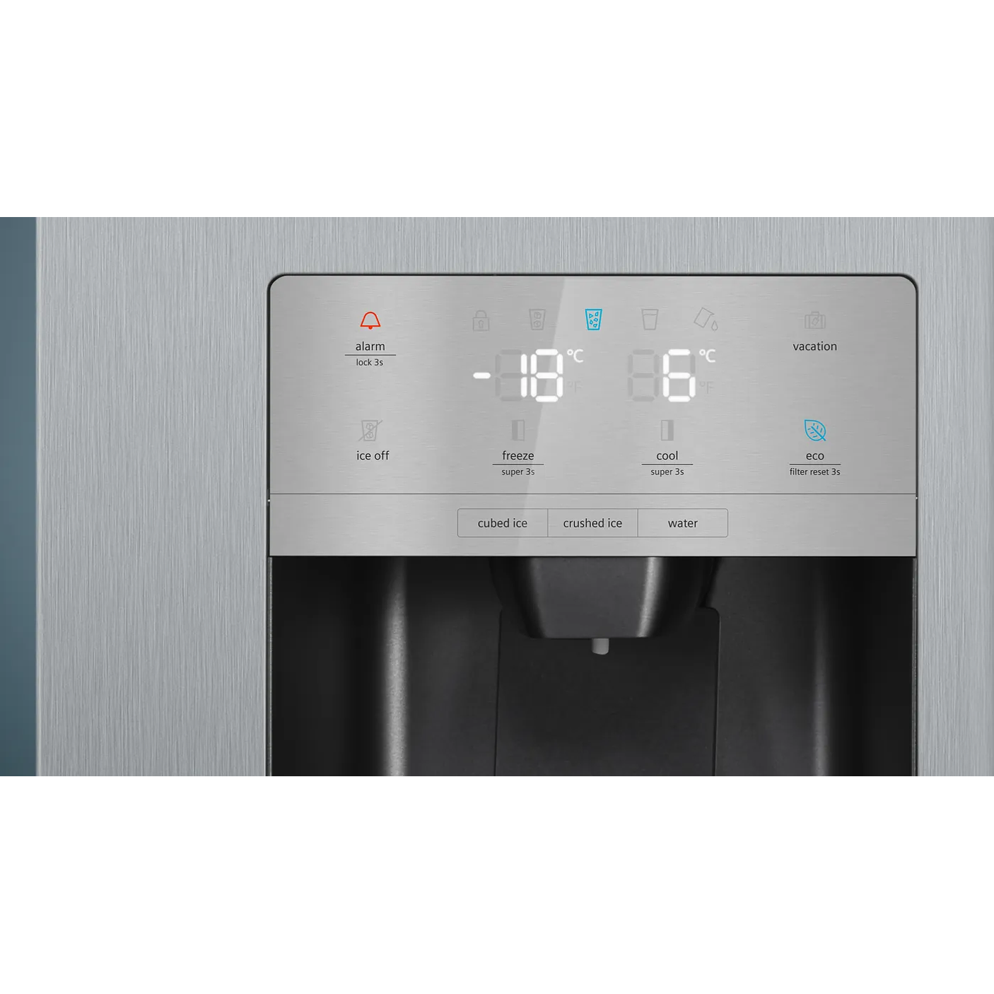 iQ500 Frigorífico Americano 615 L – 178,7 x 90,8 cm, Acero antihuellas, Total noFrost 3