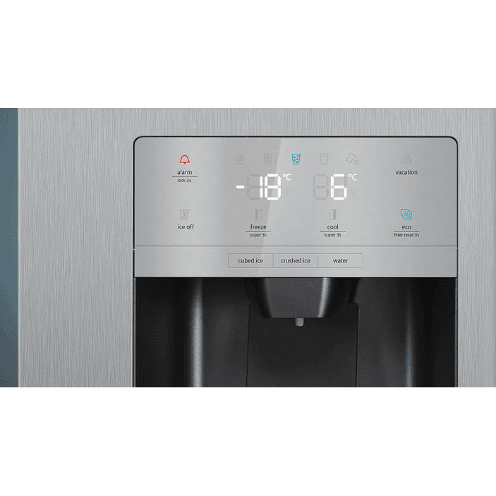 iQ500 Frigorífico Americano 615 L – 178,7 x 90,8 cm, Acero antihuellas, Total noFrost 3