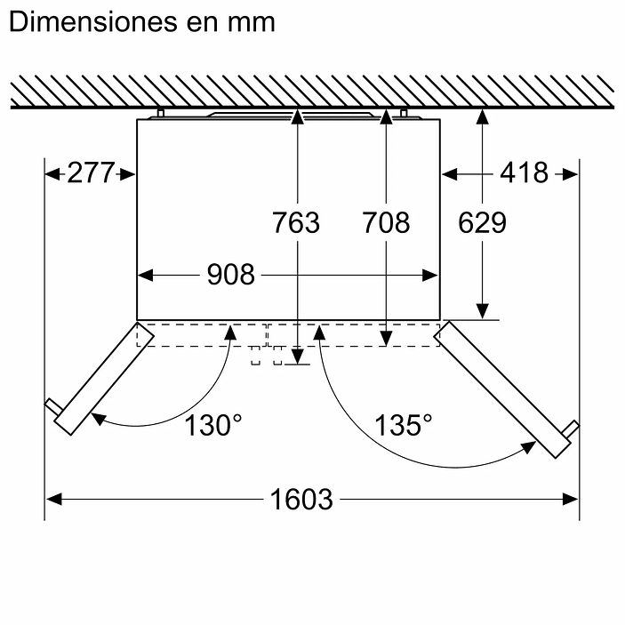 iQ500 Frigorífico Americano 615 L – 178,7 x 90,8 cm, Acero antihuellas, Total noFrost 10