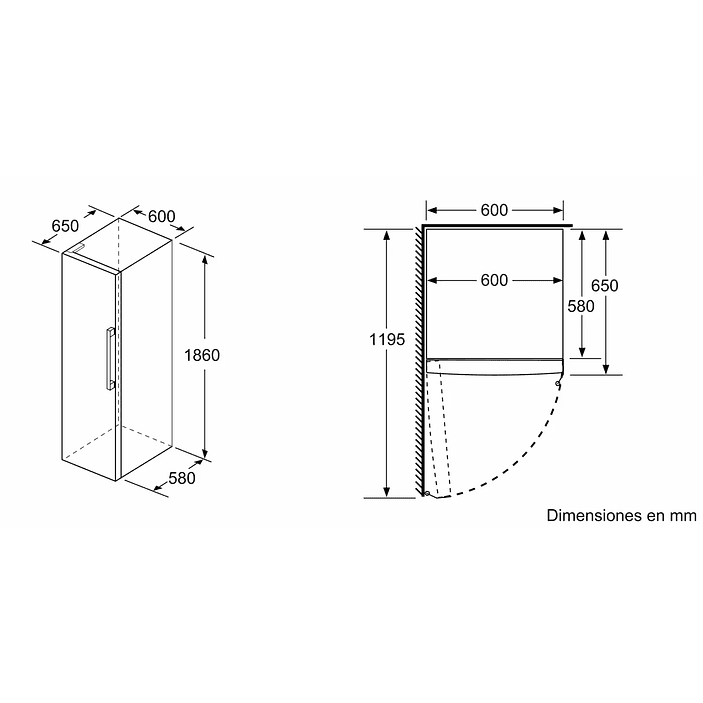 Set Frigorífico y Congelador 1 puerta – Siemens 10