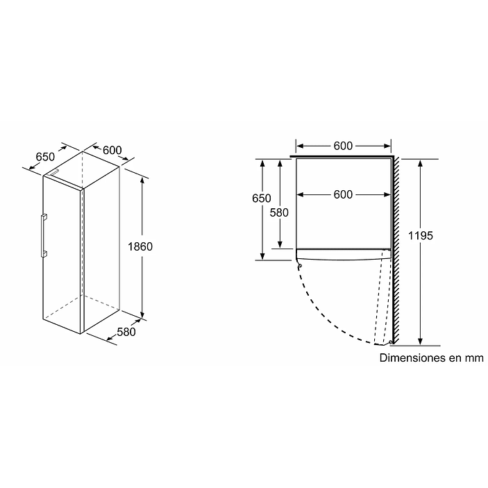 Set Frigorífico y Congelador 1 puerta – Siemens 19