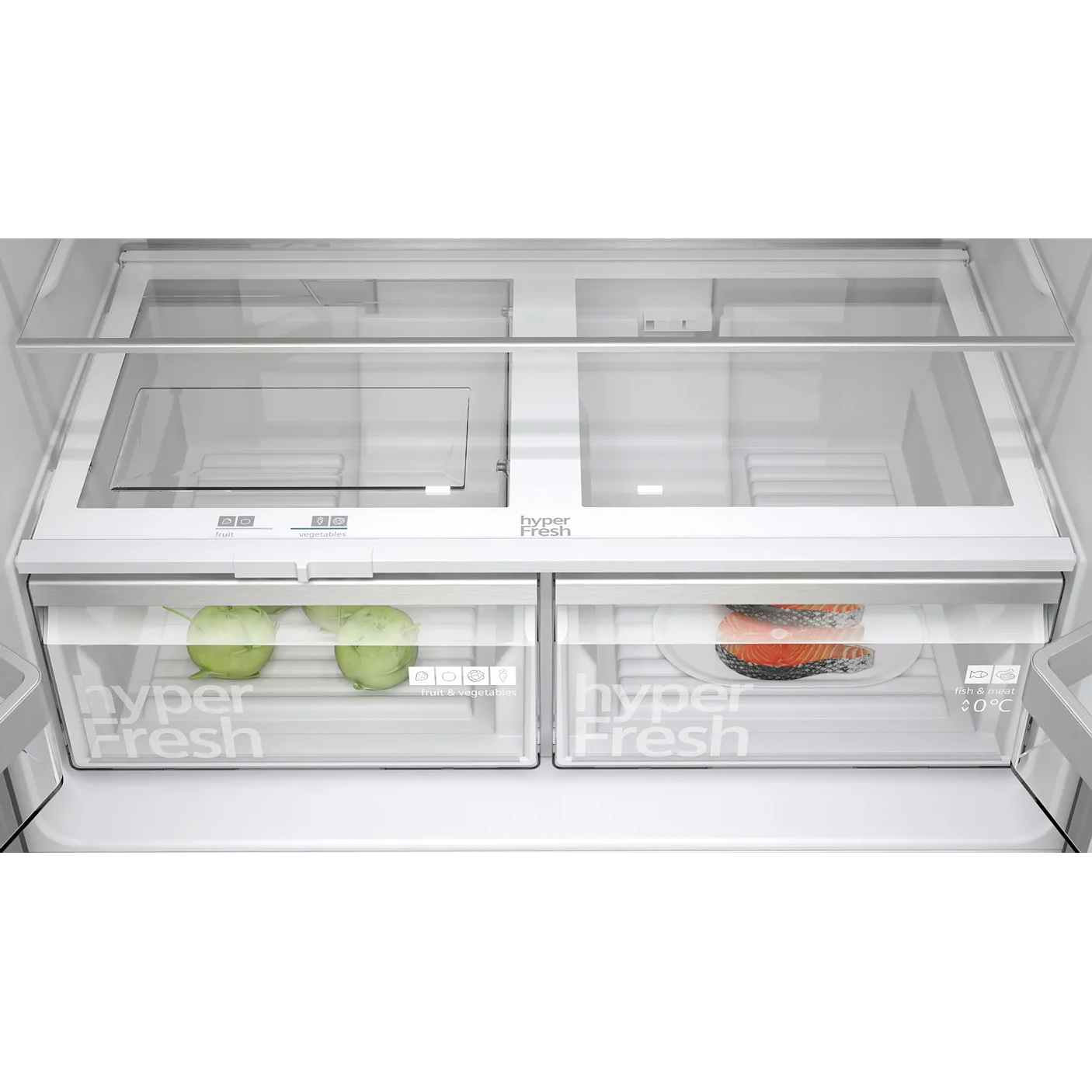 iQ300 Multipuerta 183 x 90.5 cm Acero negro antihuellas, Total noFrost 3