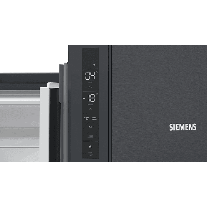 iQ300 Multipuerta 183 x 90.5 cm Acero negro antihuellas, Total noFrost 6