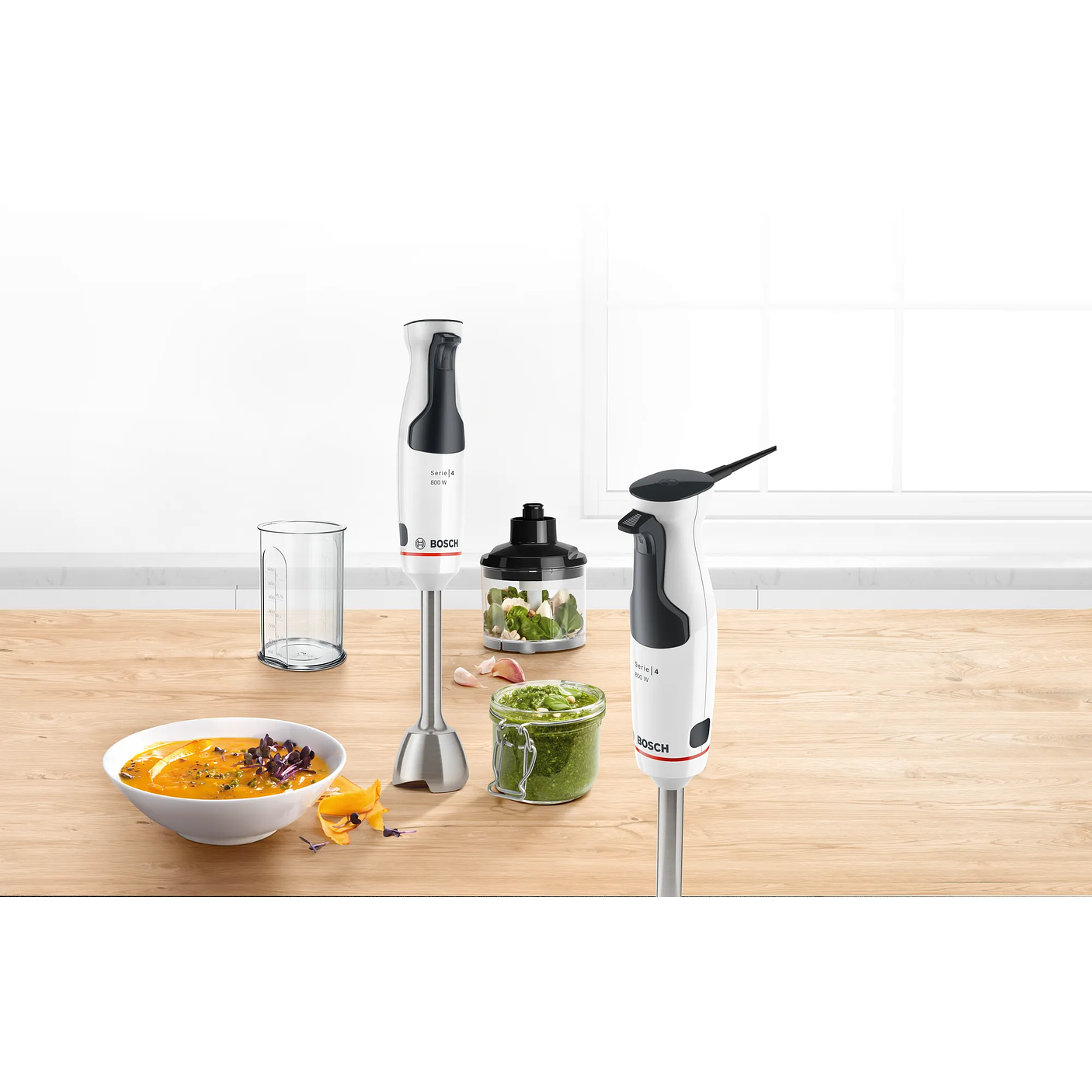 Serie 4 Batidora de mano ErgoMaster 800 W Blanco 5