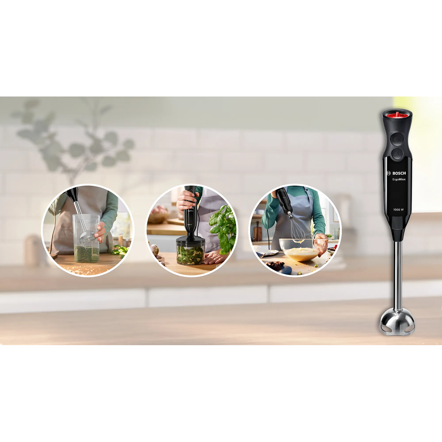 Bosch Batidora de mano ErgoMixx – 1000 W Negro/Antracita 5