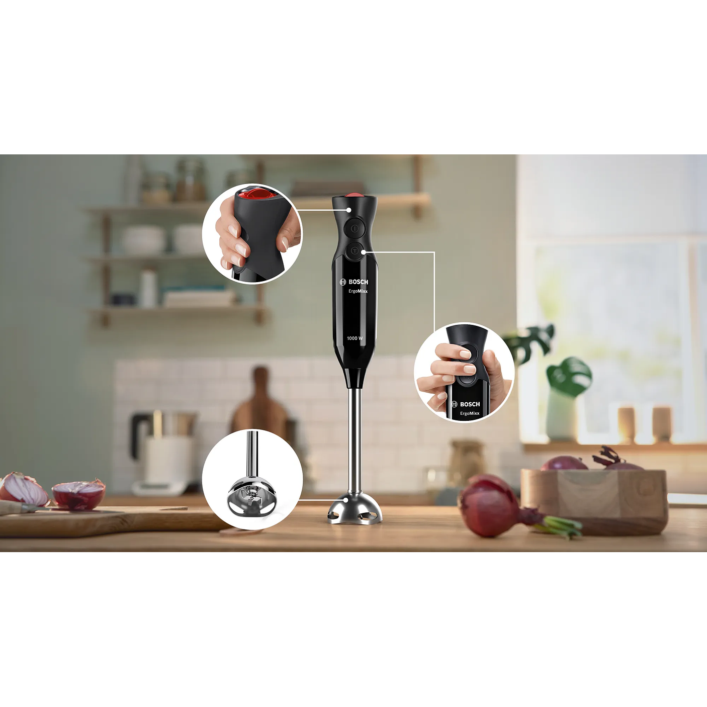 Bosch Batidora de mano ErgoMixx – 1000 W Negro/Antracita 9