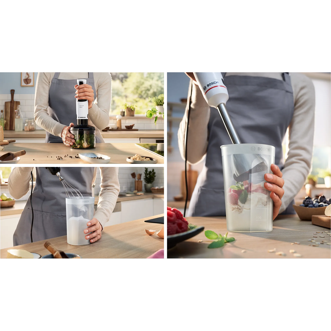 Serie 4 Batidora de mano ErgoMaster 800 W Blanco 10