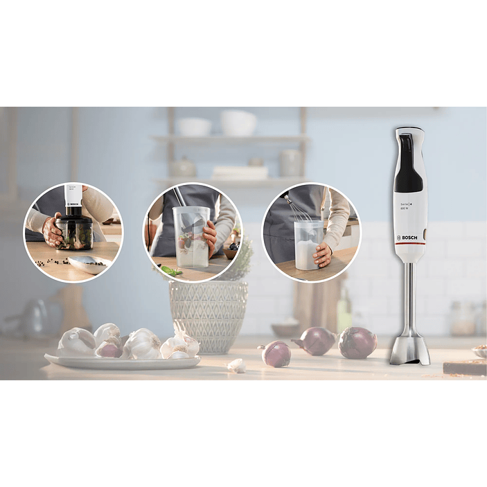 Serie 4 Batidora de mano ErgoMaster 800 W Blanco 17