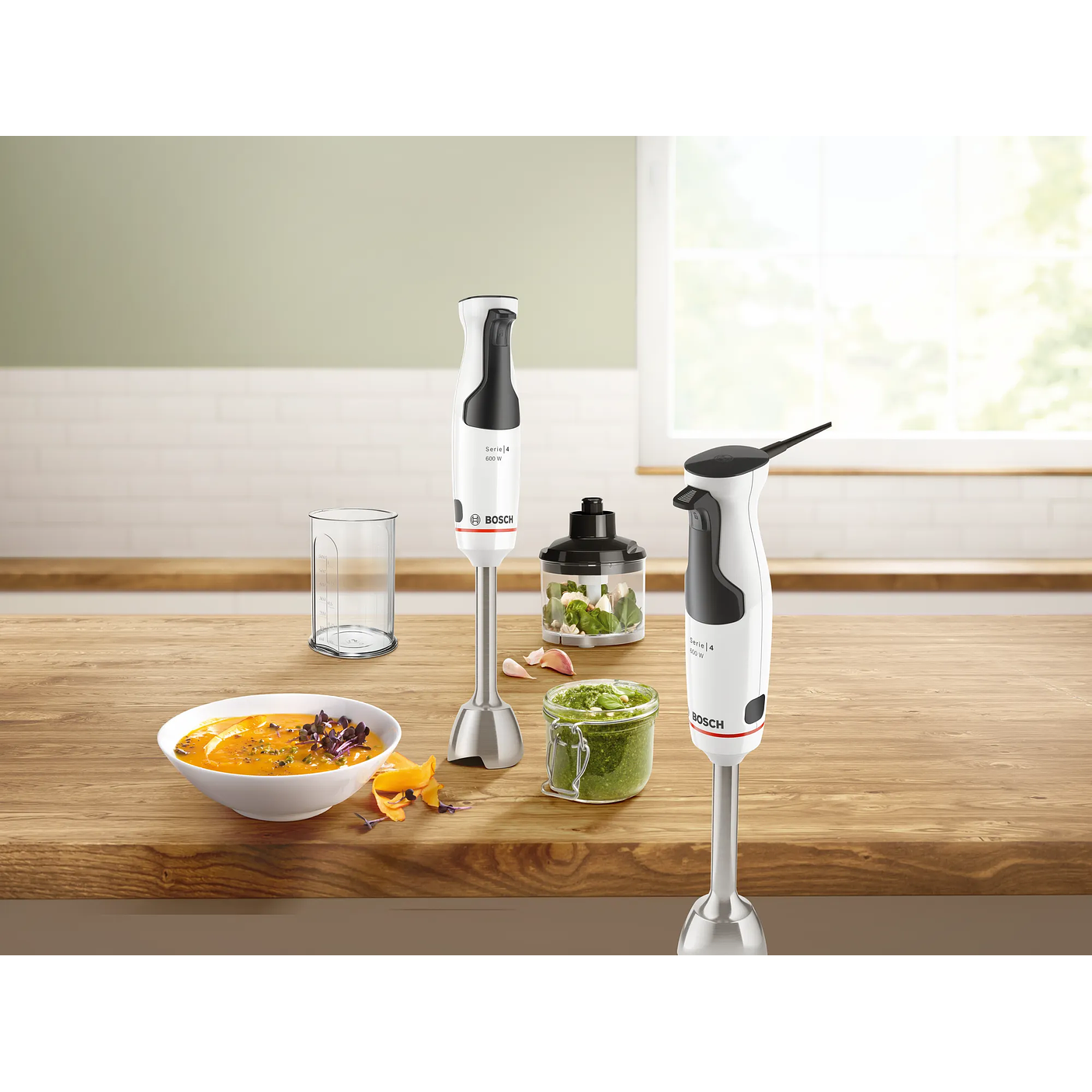 Serie 4 Batidora de mano ErgoMaster 600 W Blanco 4