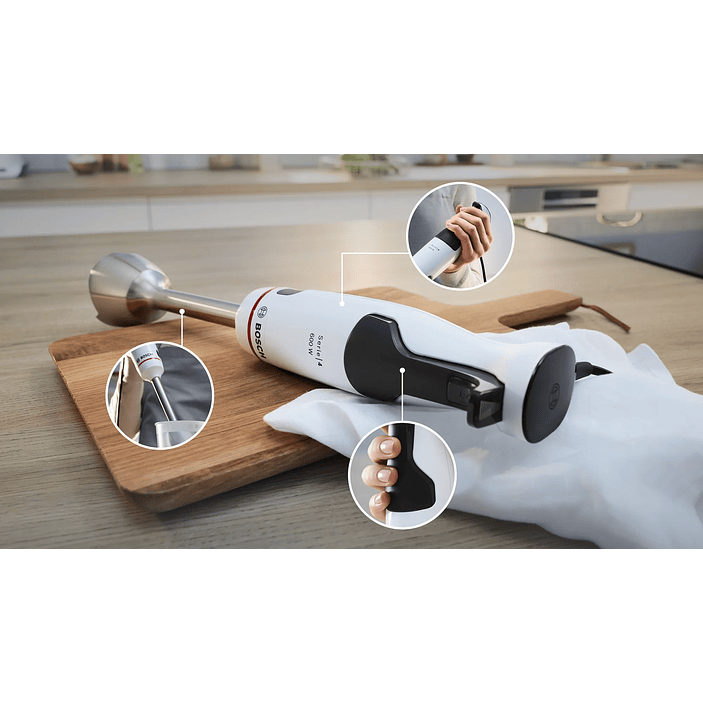 Serie 4 Batidora de mano ErgoMaster 600 W Blanco 11