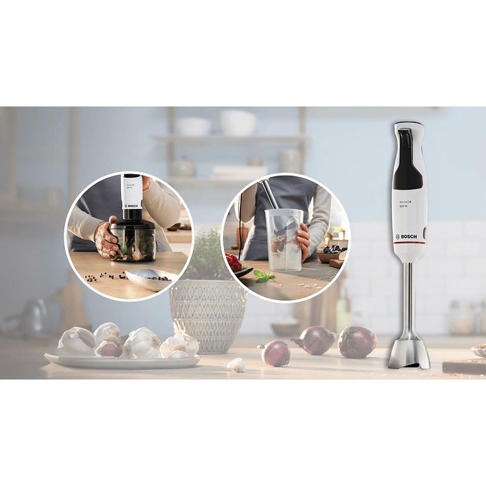 Serie 4 Batidora de mano ErgoMaster 600 W Blanco 15