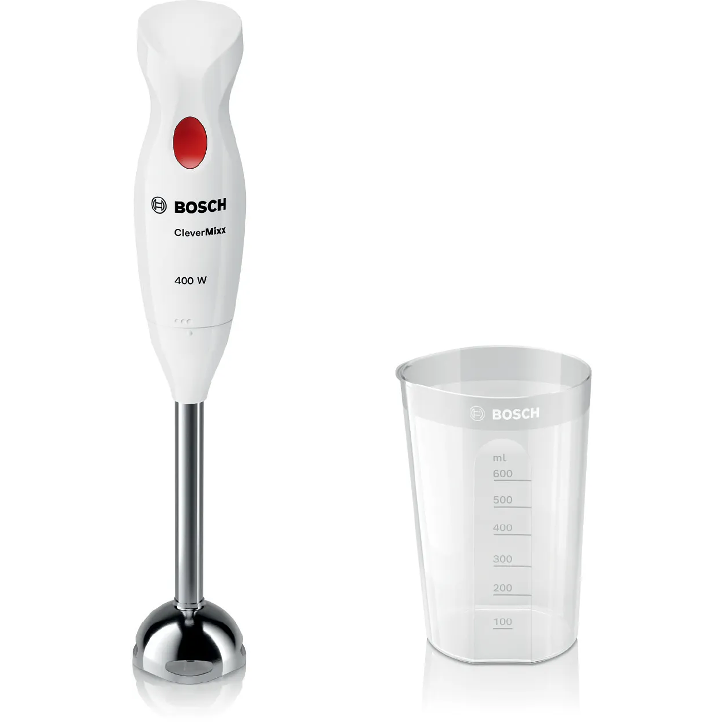 Bosch Batidora de mano CleverMixx – 400 W Blanco/Rojo 1