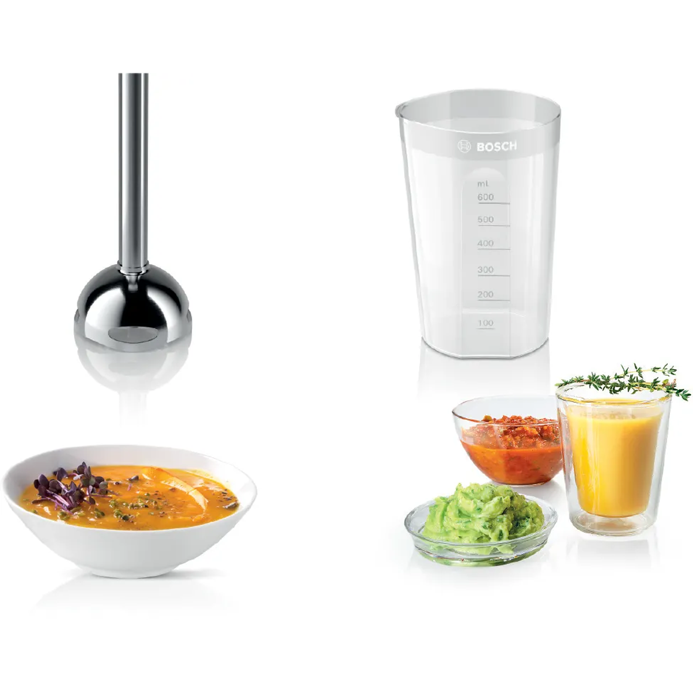 Bosch Batidora de mano CleverMixx – 400 W Blanco/Rojo 7