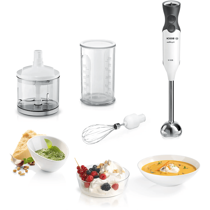 Bosch Batidora de mano ErgoMixx – 800 W Blanco/Antracita 4