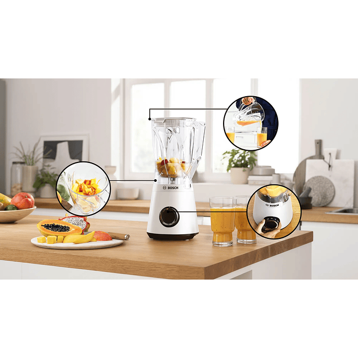 Serie 4 Batidora de vaso VitaPower 1200 W Blanco 1,5 L 3