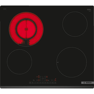 Serie 6 Placa vitrocerámica 60 cm sin perfiles 4 posiciones