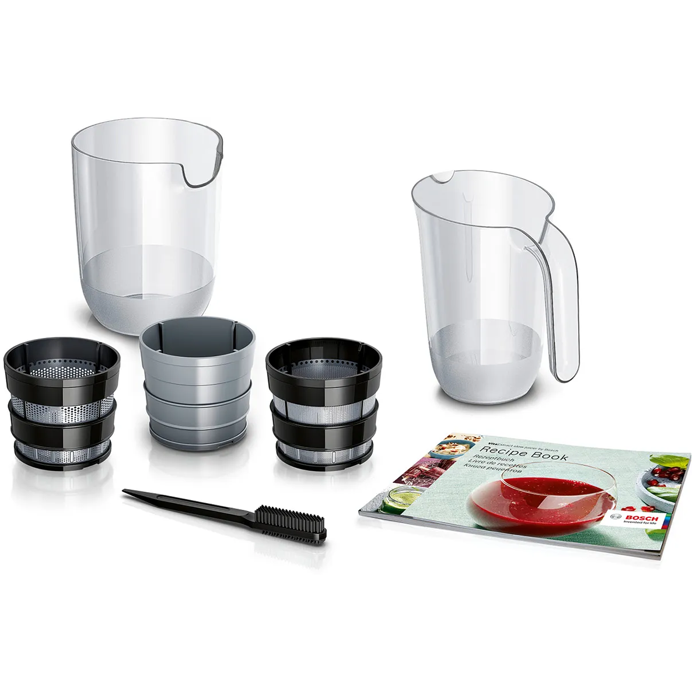 Extractor de jugos lento VitaExtract 150 W Negro, Acero inoxidable 3