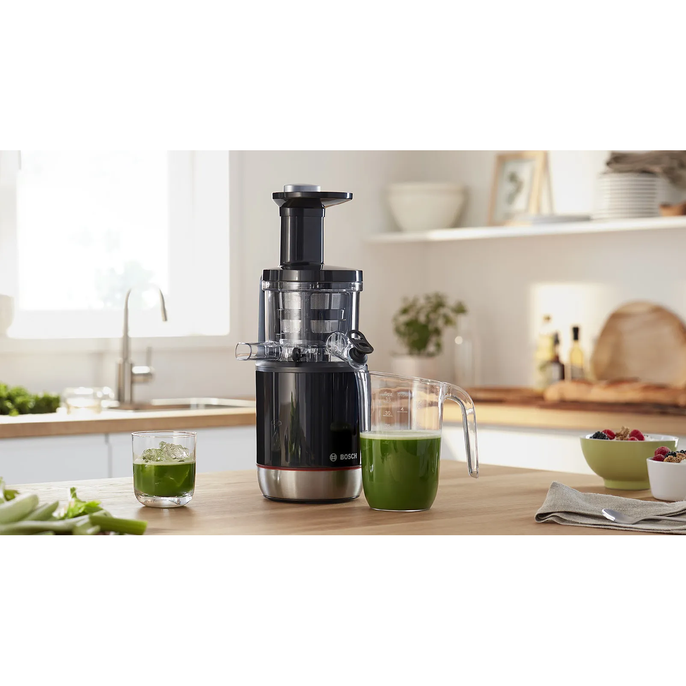 Extractor de jugos lento VitaExtract 150 W Negro, Acero inoxidable 6