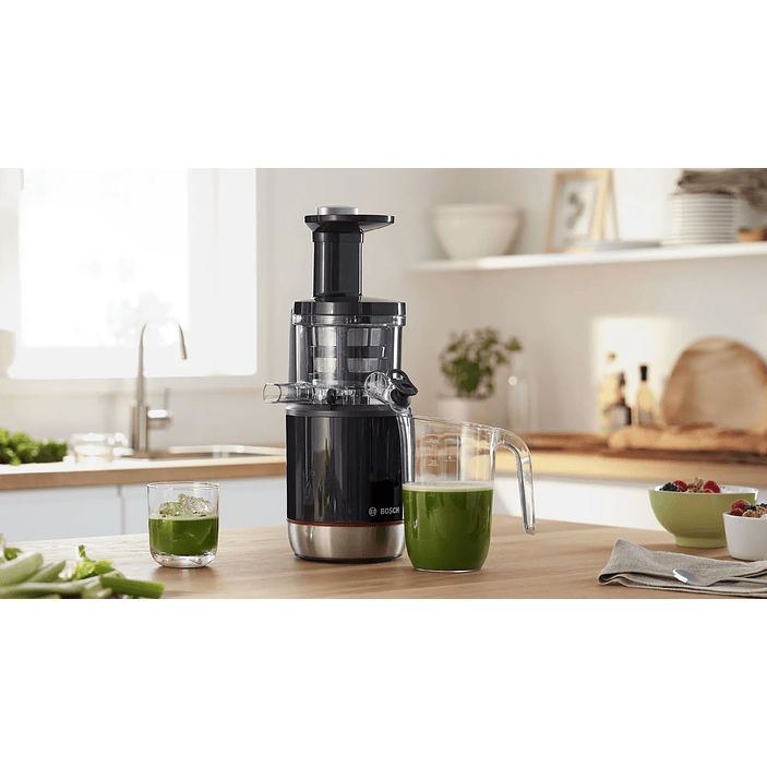 Extractor de jugos lento VitaExtract 150 W Negro, Acero inoxidable 6