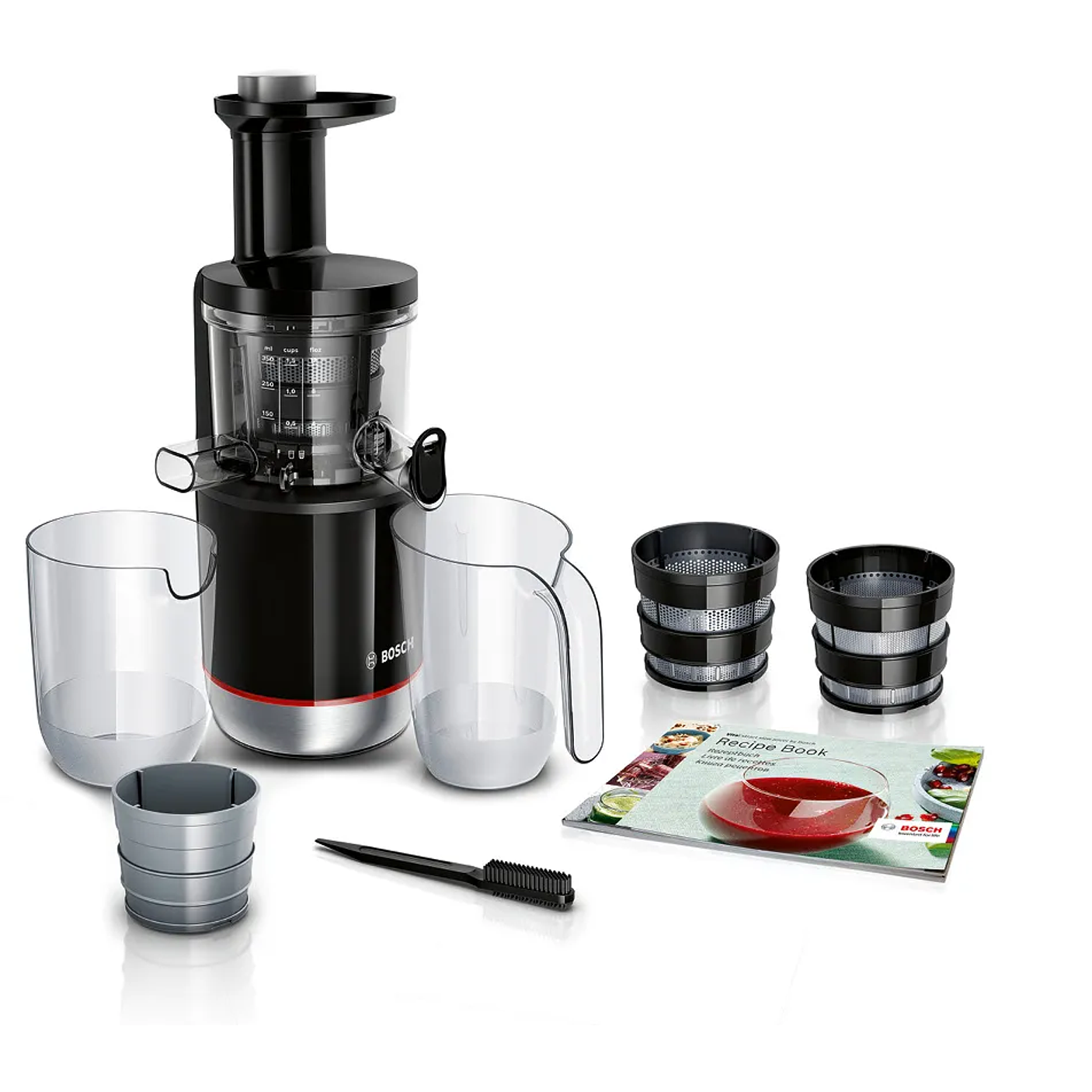 Extractor de jugos lento VitaExtract 150 W Negro, Acero inoxidable 9