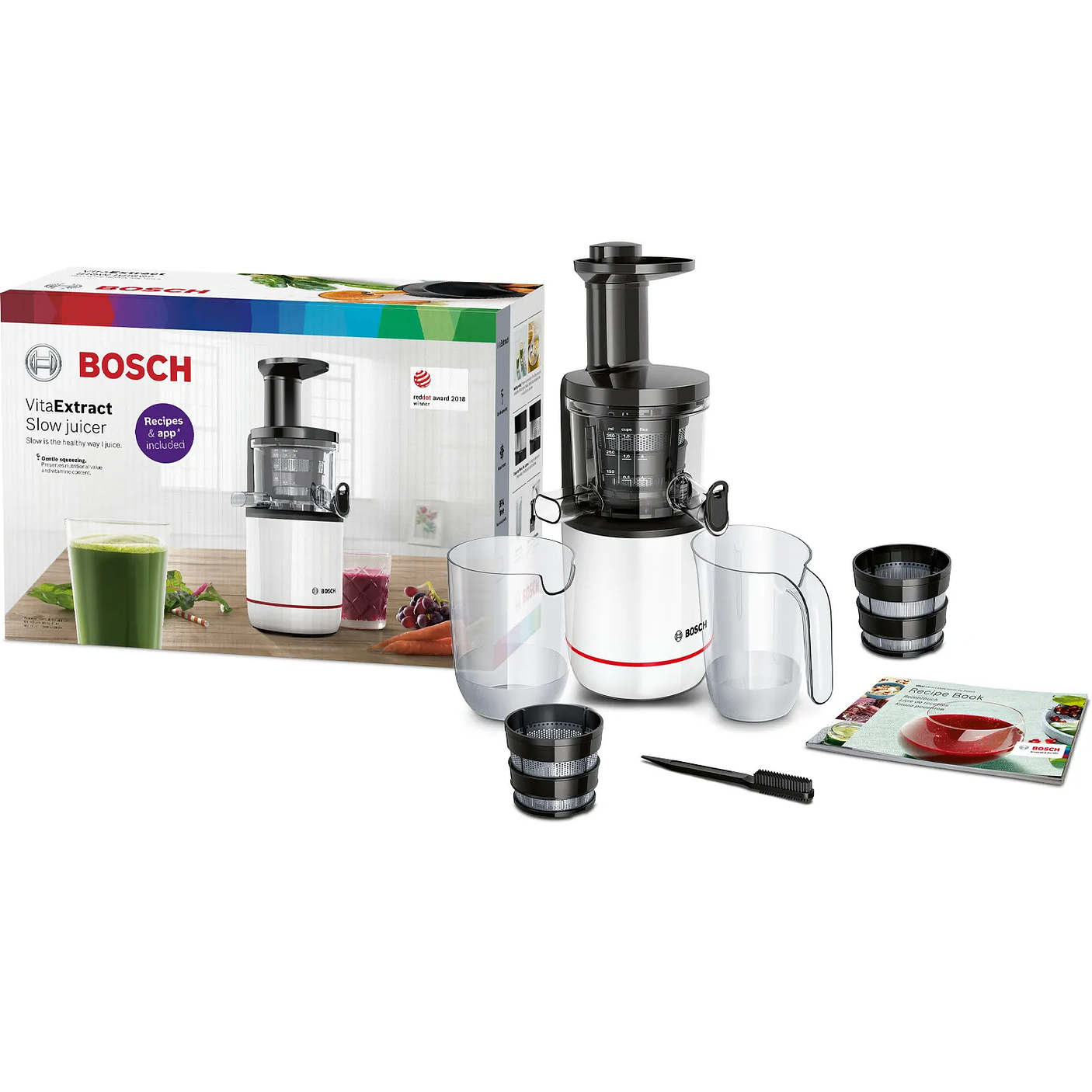 Extractor de jugos lento VitaExtract 150 W Blanco Negro 4