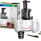 Extractor de jugos lento VitaExtract 150 W Blanco Negro - Miniatura 4