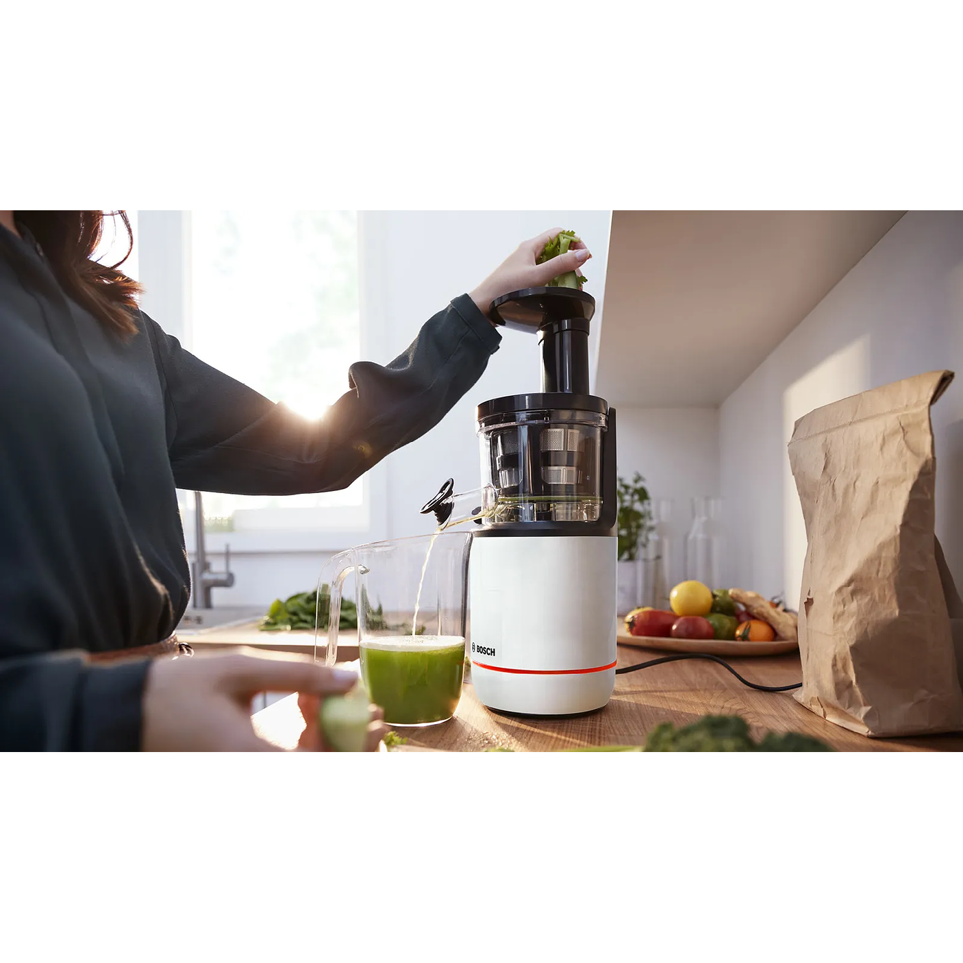 Extractor de jugos lento VitaExtract 150 W Blanco Negro 10