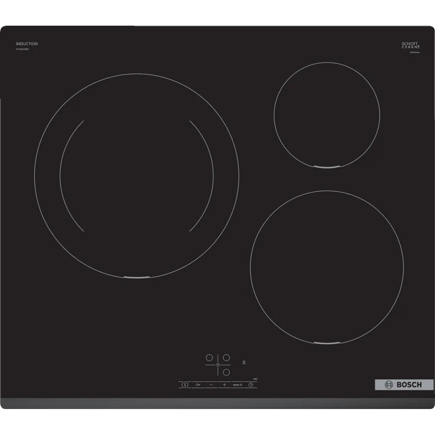 Serie 4 Placa de inducción 60 cm sin perfiles Terminación Biselada 1