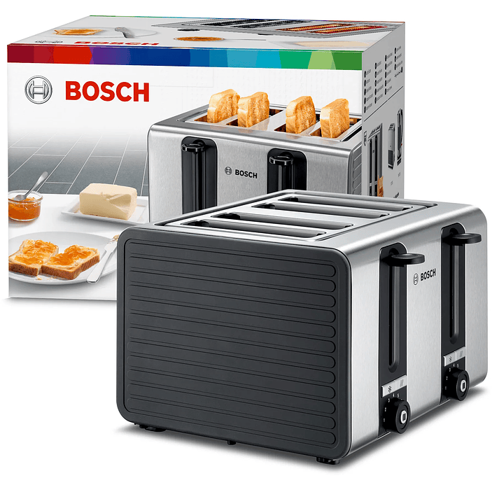 Tostador Acero 4 Ranuras Largas XL 1050 W 5