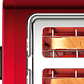 Tostador corto DesignLine Rojo 1050 W - Miniatura 6