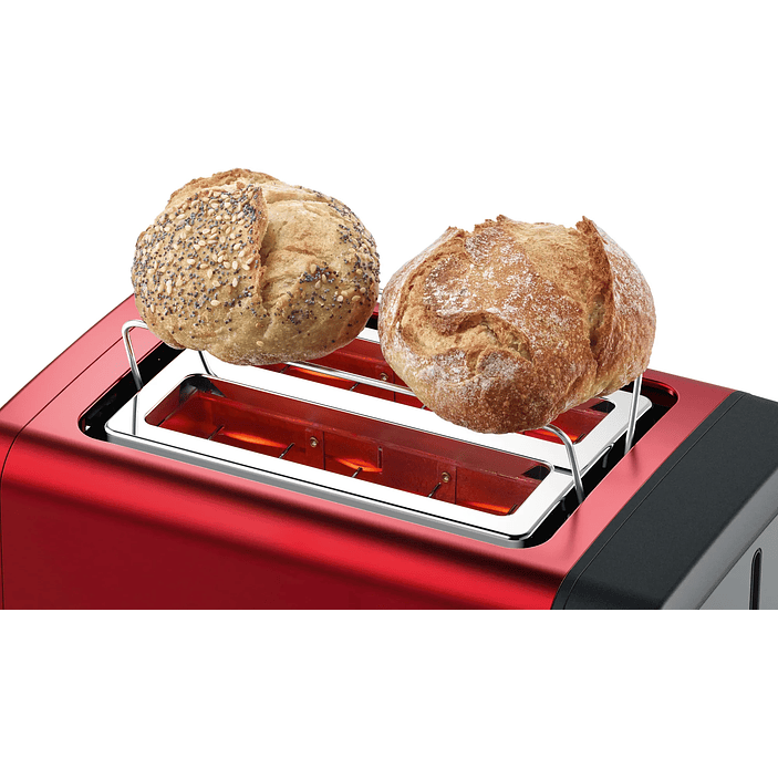 Tostador corto DesignLine Rojo 1050 W 10