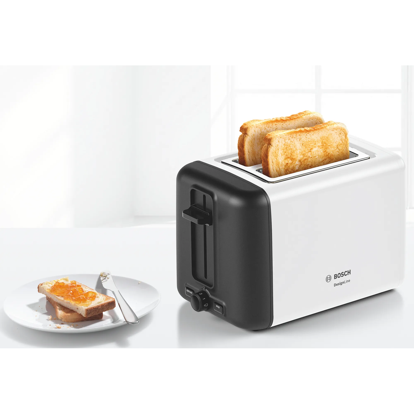 Tostador corto DesignLine Blanco 1050 W  9