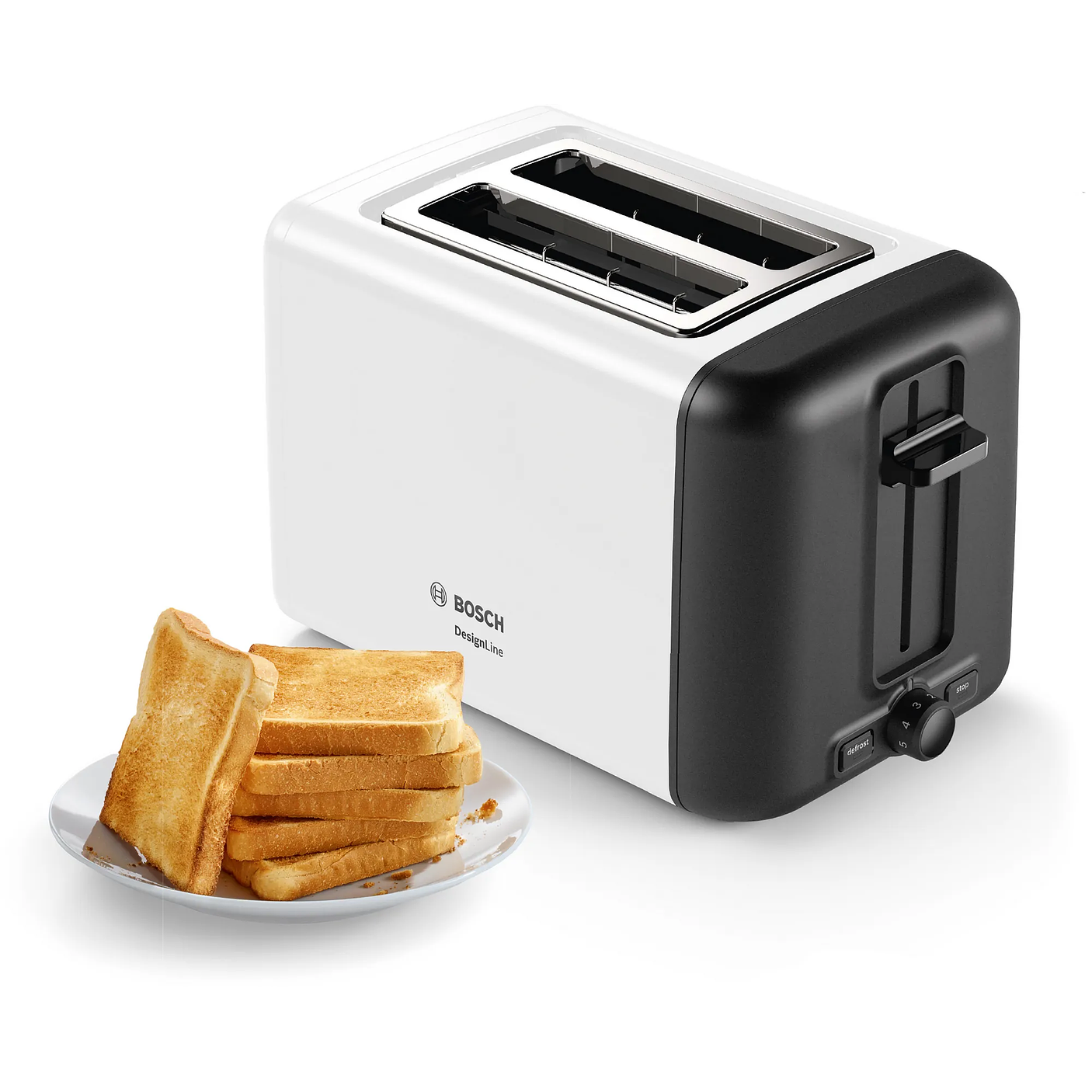 Tostador corto DesignLine Blanco 1050 W  10