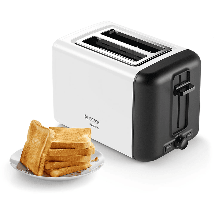 Tostador corto DesignLine Blanco 1050 W  10