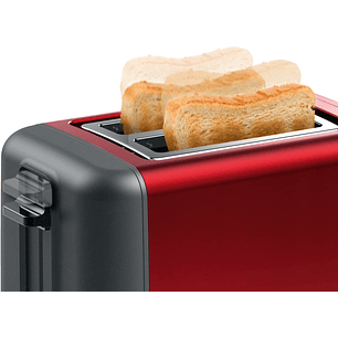 Tostador corto DesignLine Rojo 1050 W