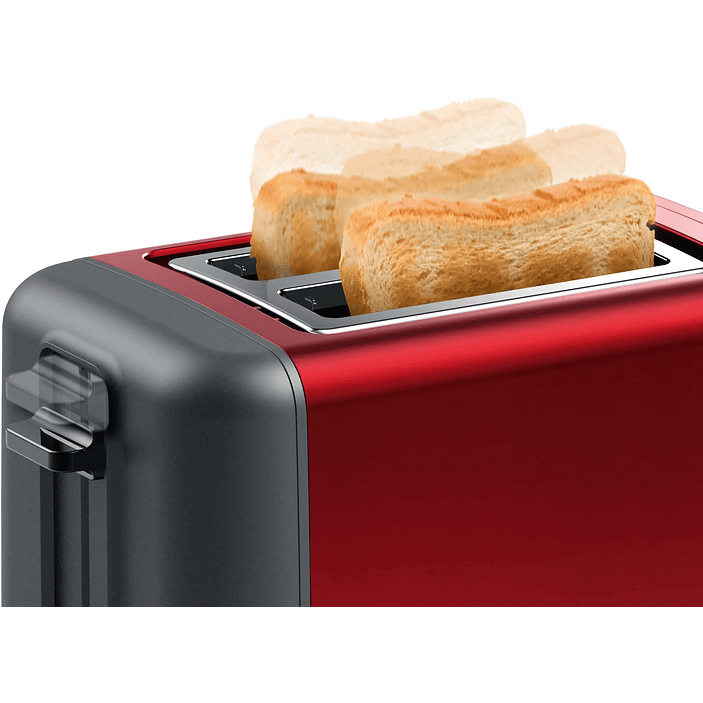 Tostador corto DesignLine Rojo 1050 W 2