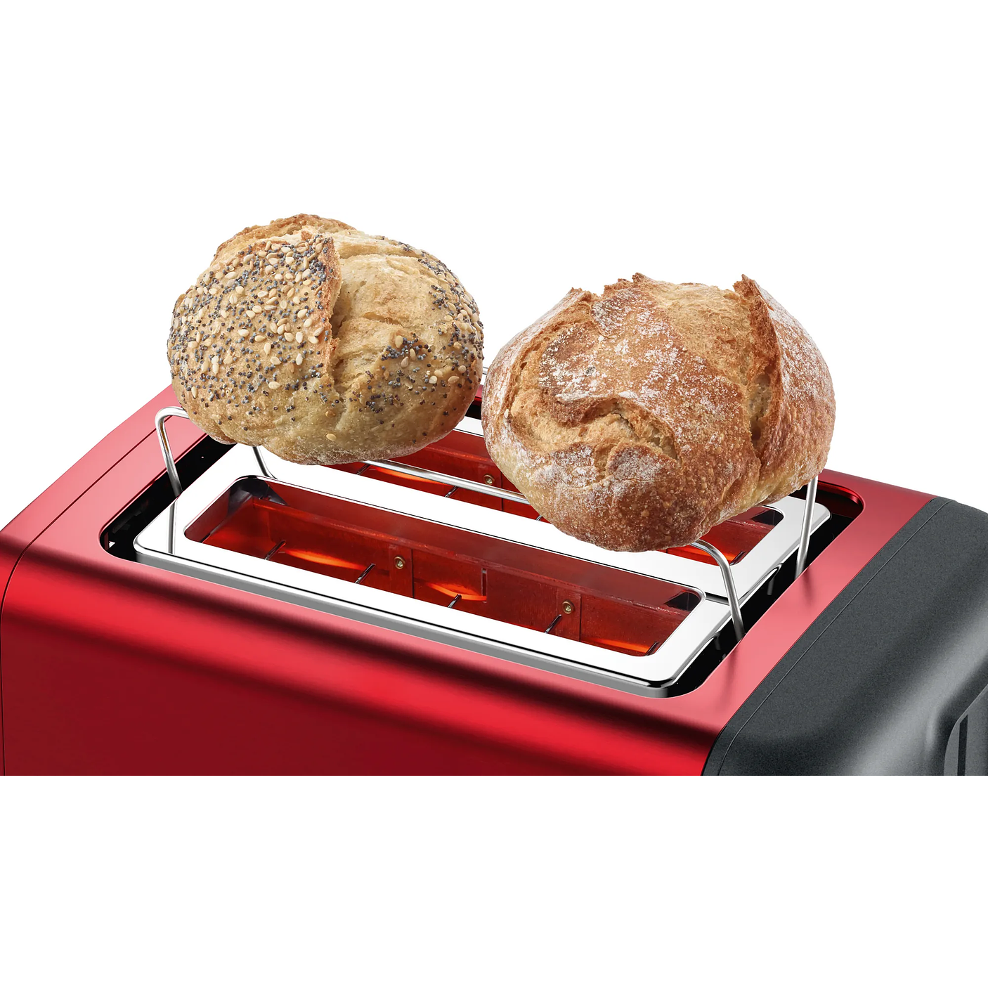 Tostador corto DesignLine Rojo 1050 W 7