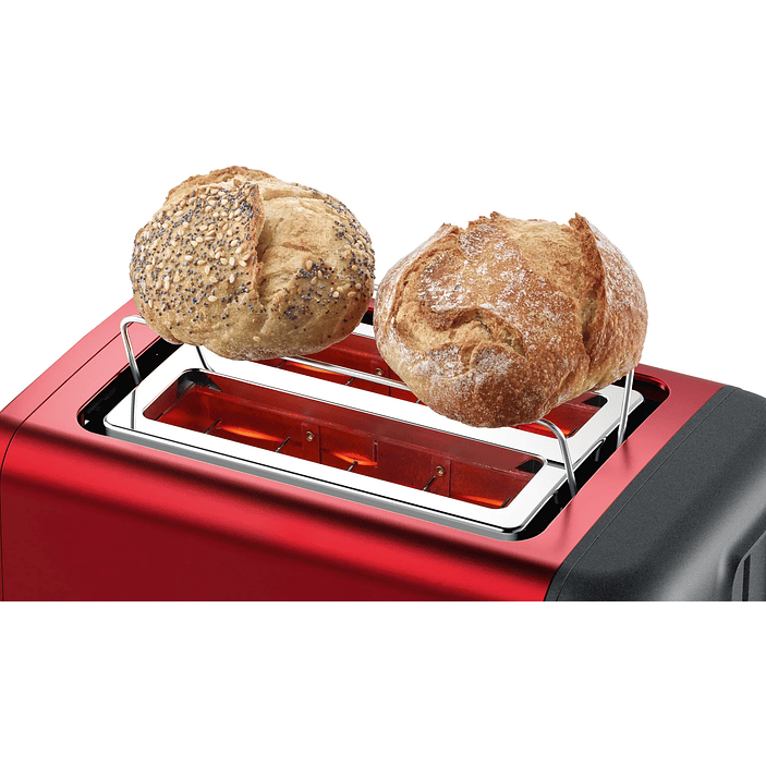 Tostador corto DesignLine Rojo 1050 W 7