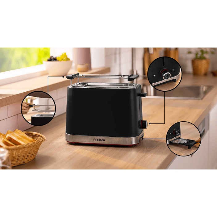 Tostador corto MyMoment Negro 1050 W  3