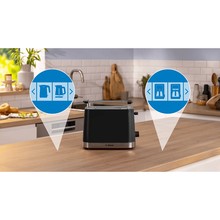 Tostador corto MyMoment Negro 1050 W  4