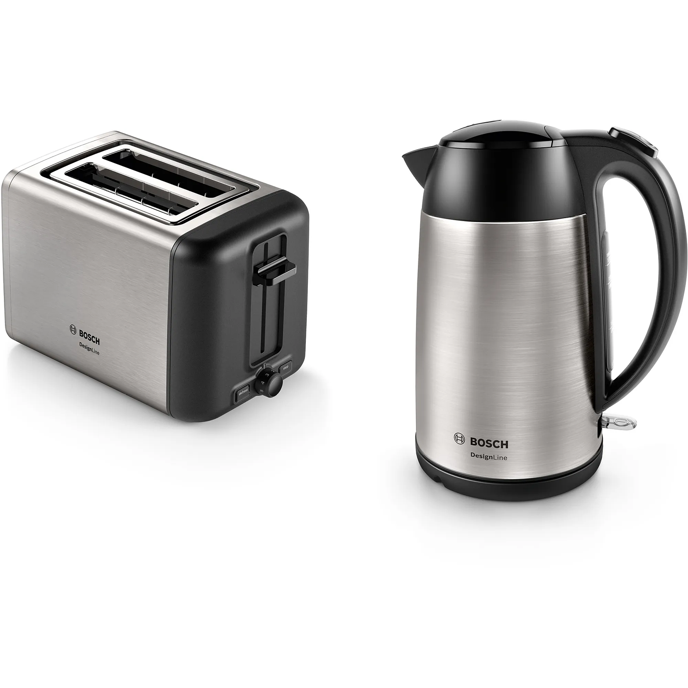 Tostador corto DesignLine Acero inoxidable 1050 W 4