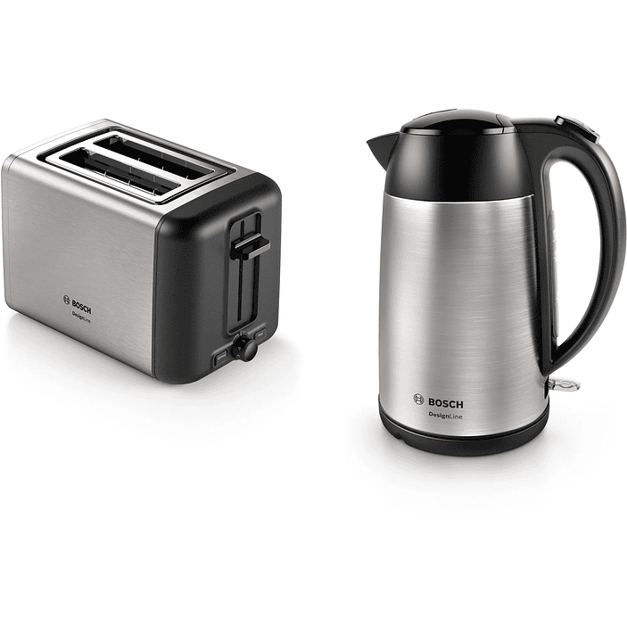 Tostador corto DesignLine Acero inoxidable 1050 W 4