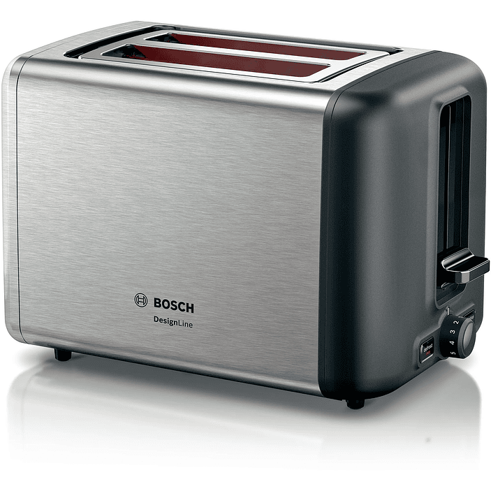 Tostador corto DesignLine Acero inoxidable 1050 W 1