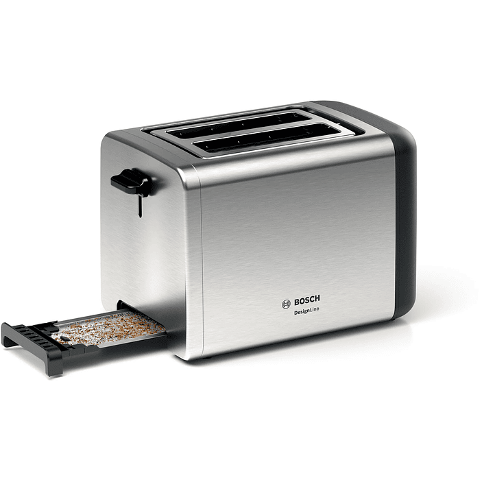 Tostador corto DesignLine Acero inoxidable 1050 W 6