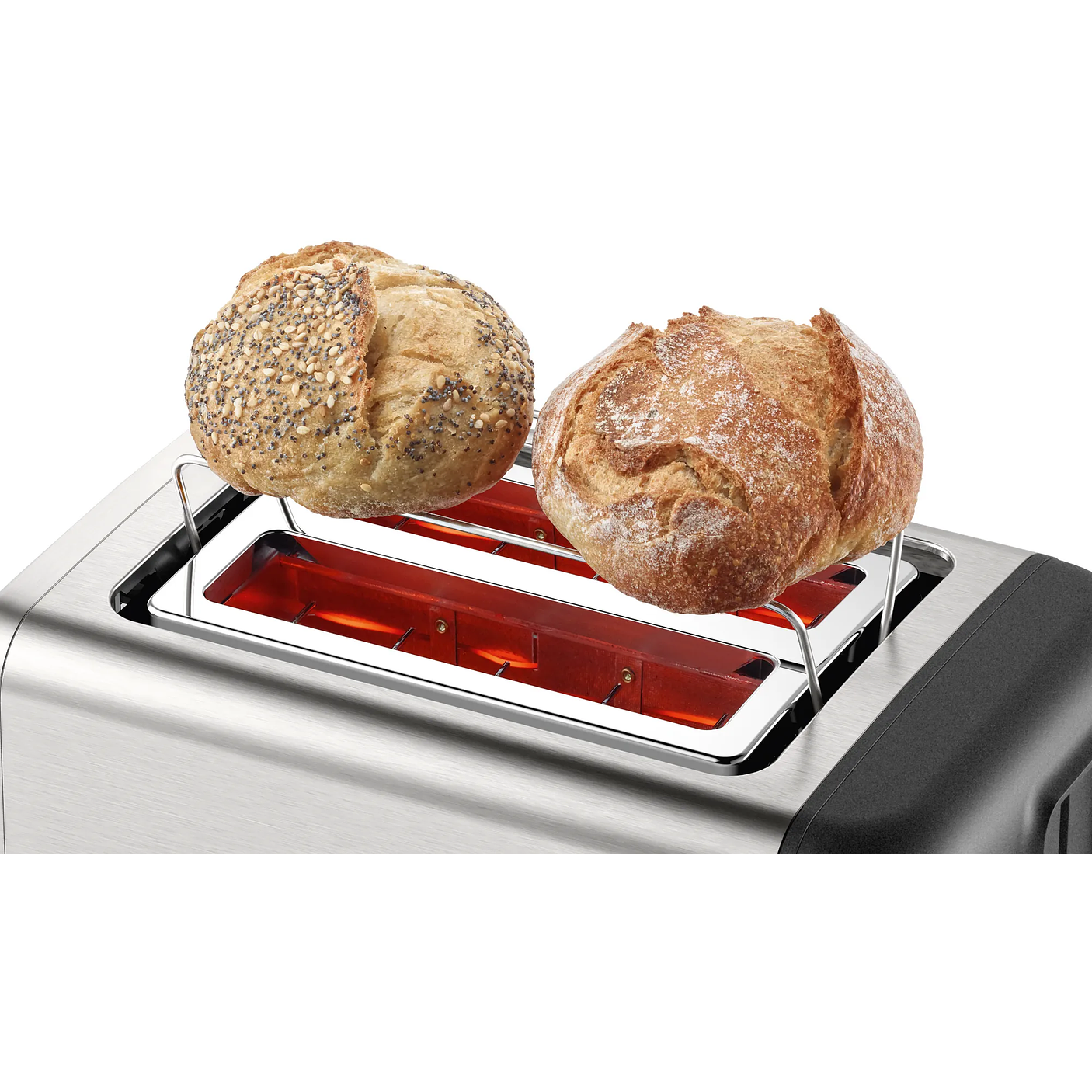 Tostador corto DesignLine Acero inoxidable 1050 W 8